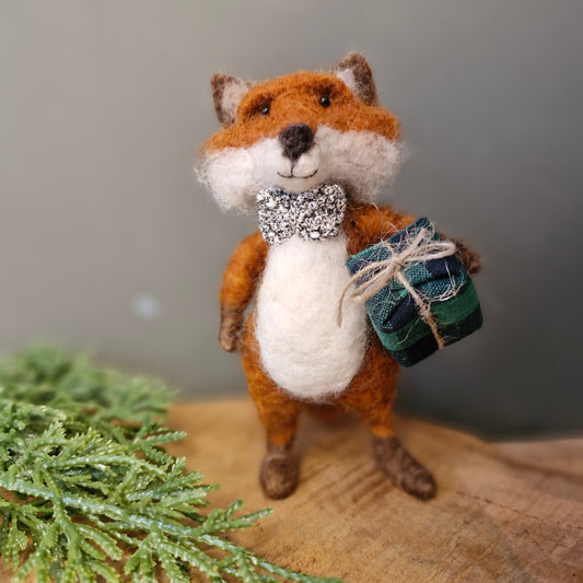 needle felted fox
