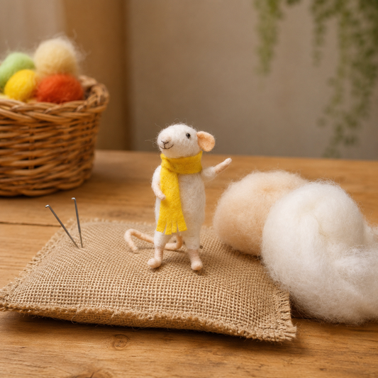 Sunny de muis - naaldvilt starterkit voor beginners
