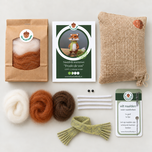 Frodo de vos – DIY Naaldviltpakket - Level beginner+