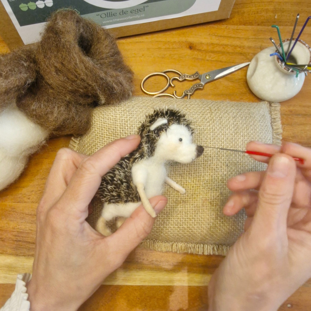 Ollie de Egel – DIY Naaldviltpakket