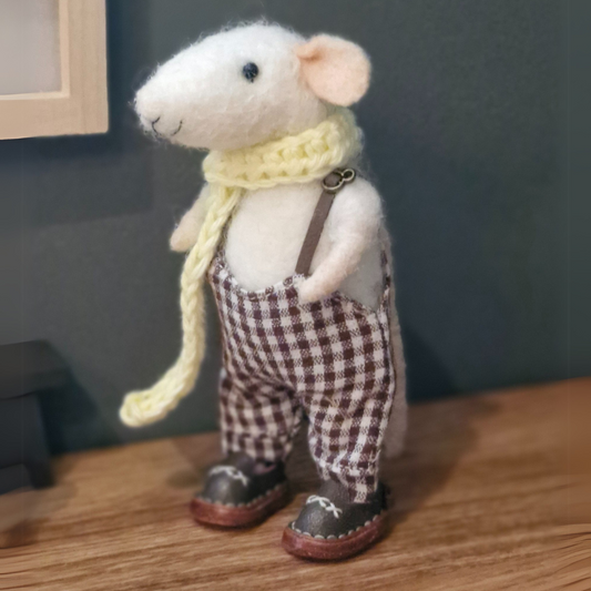 Miniatuur bruine leren schoentjes sandaal