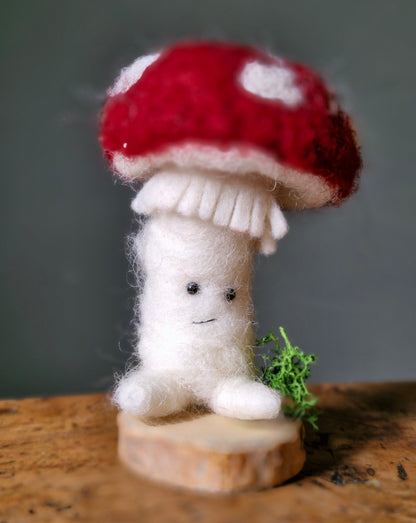 Toby the toadstool needle felt kit