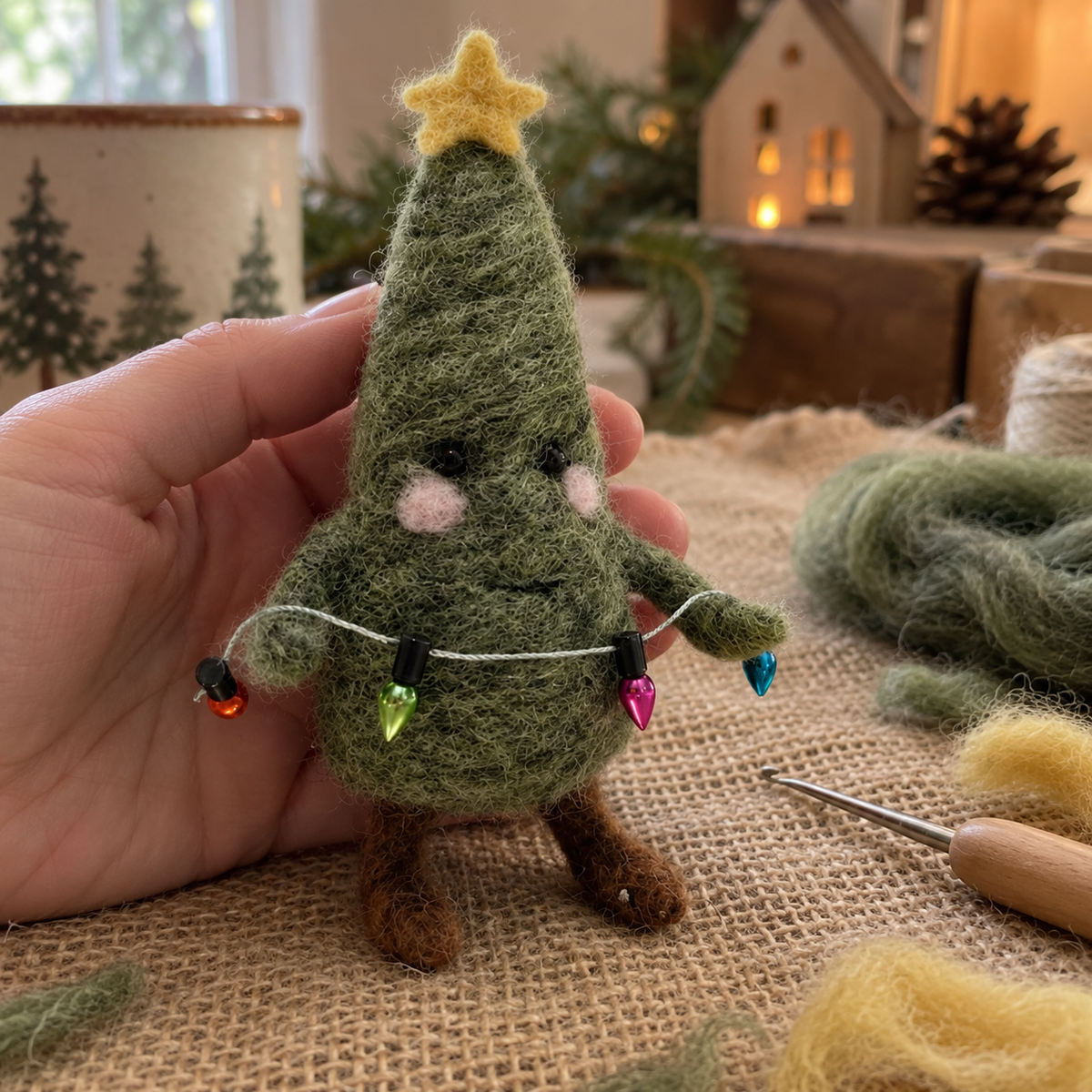 Chris de kerstboom — Naaldviltpakket - Level beginner