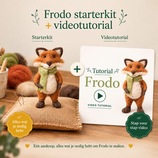 Frodo de vos – DIY Naaldviltpakket - Level beginner+