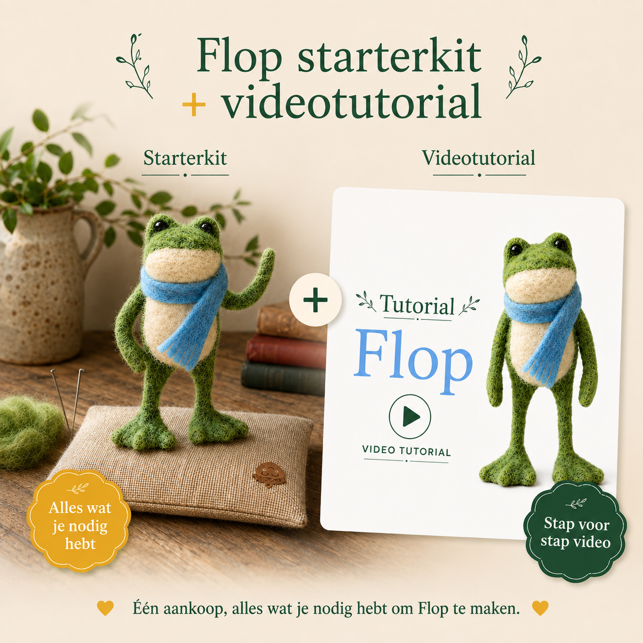Flop de kikker - Video tutorial - Level beginner