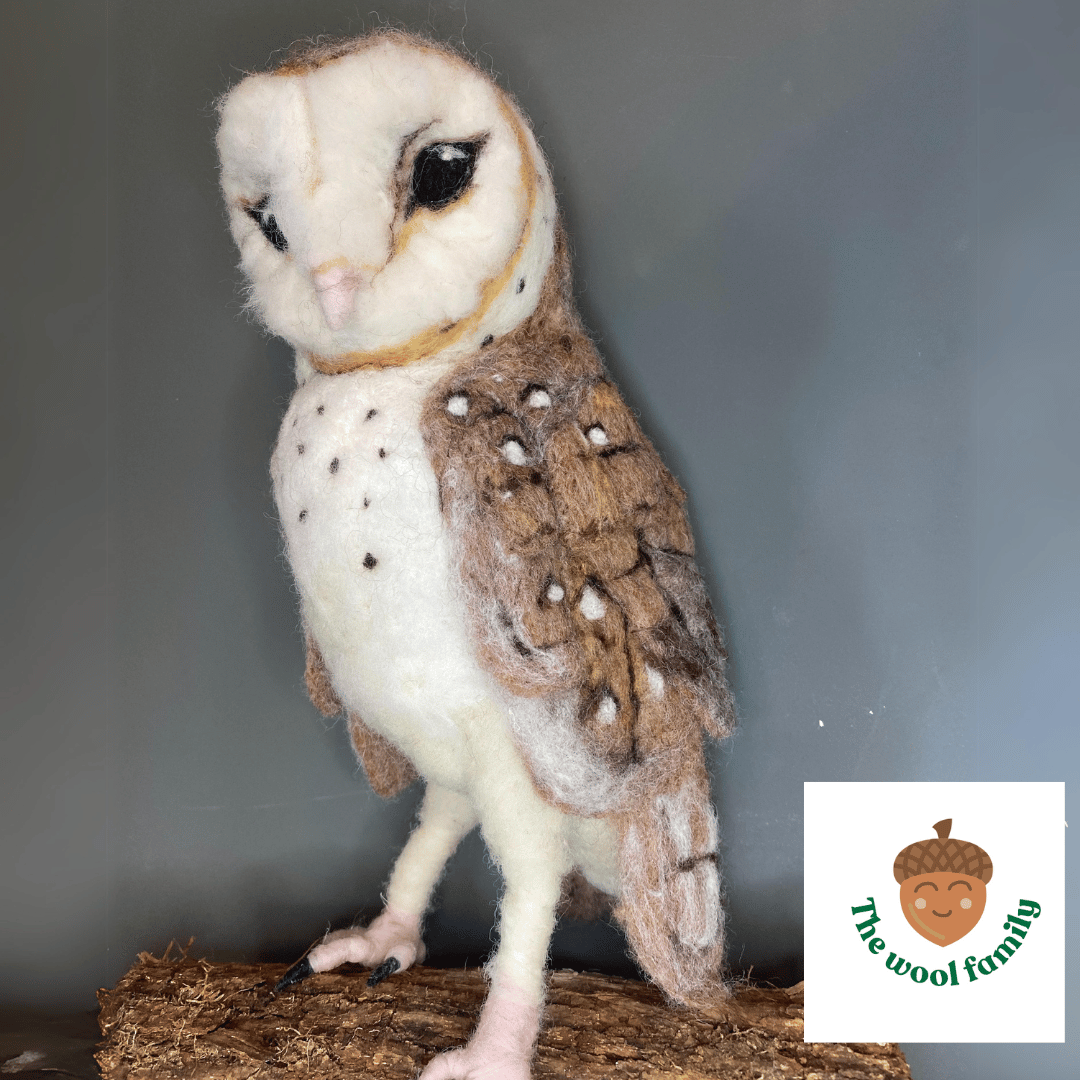 needle felt owl