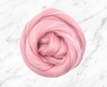 candy floss pink merino wool 