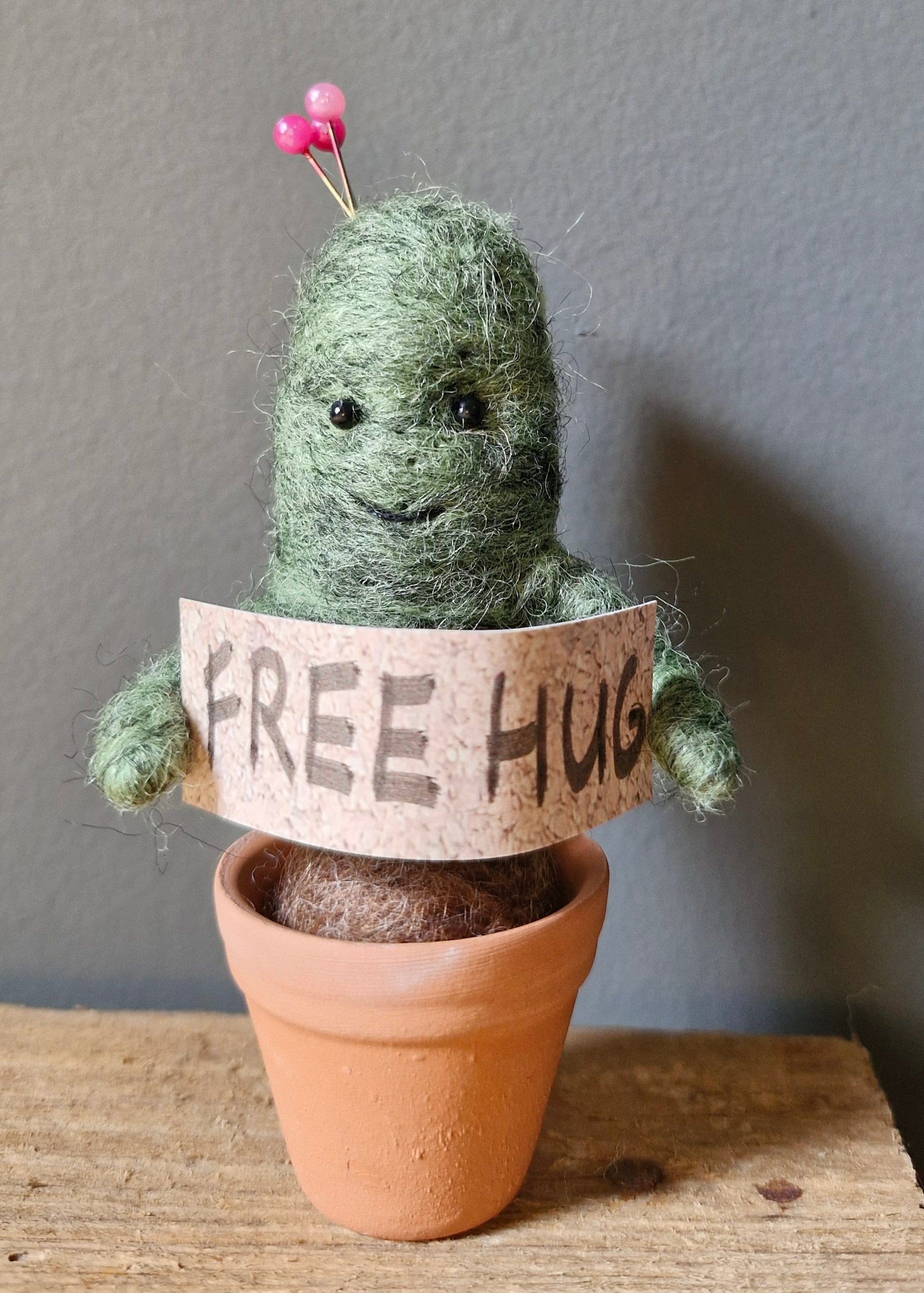 lady cactus needle felt