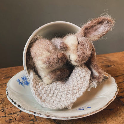 needle felt bunny