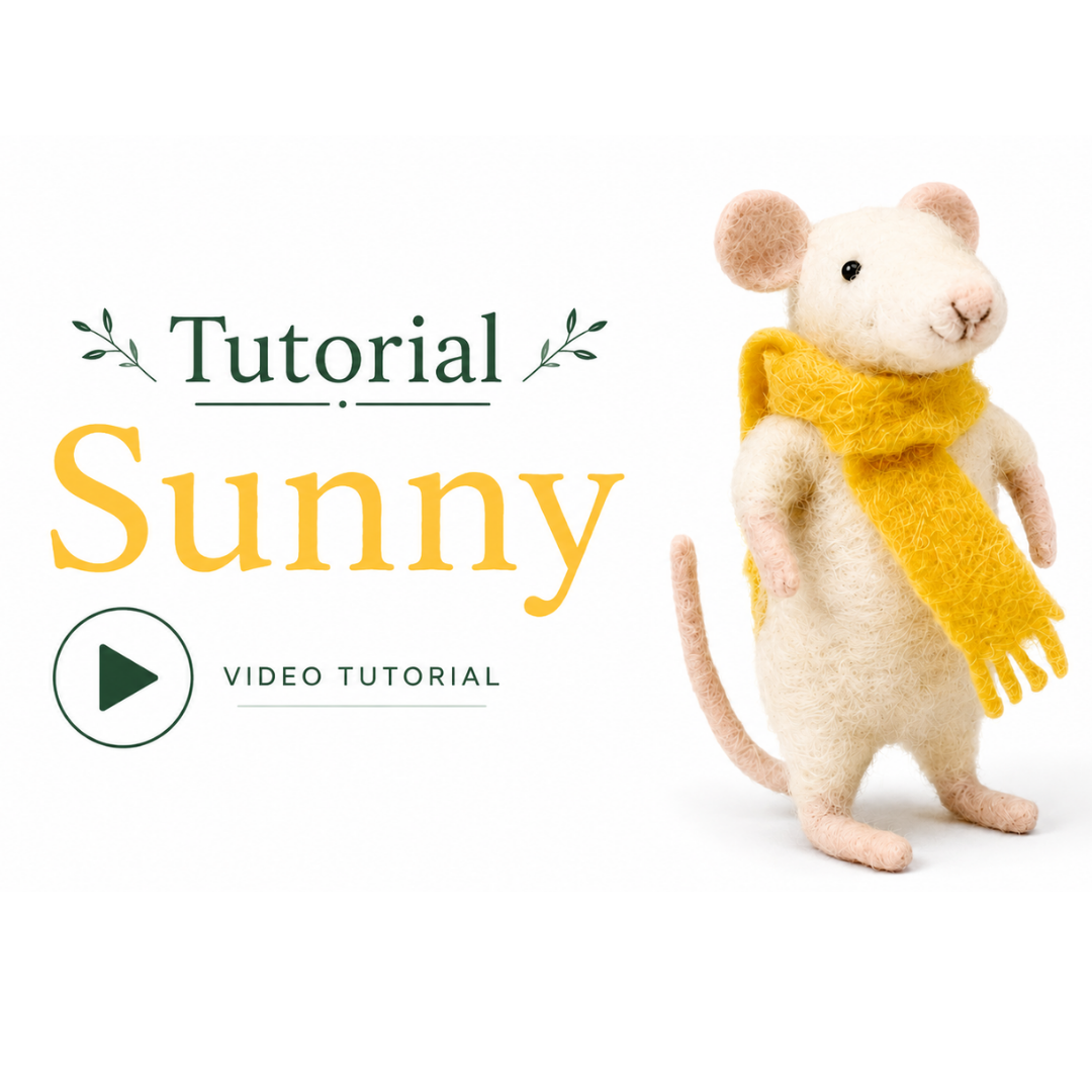 Sunny de muis - naaldvilt starterkit voor beginners