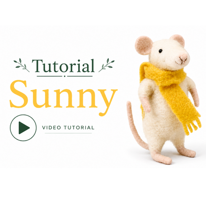 Sunny de muis - naaldvilt starterkit voor beginners