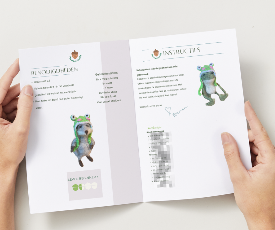 Haakpatroon voor kikkermuts